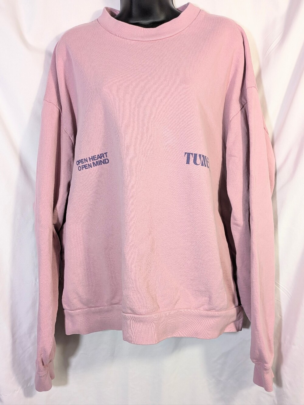 LONELY GHOST Women's Crewneck Sweatshirt Pink Oversized Streetwear Athleisure 2X